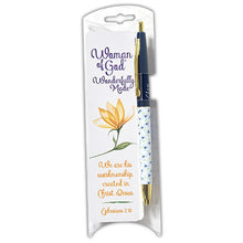 Load image into Gallery viewer, Woman of God pen and bookmark
